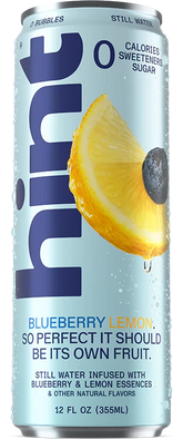 hint® Blueberry Lemon water - 12 pack 12oz still cans