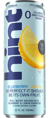hint® Blueberry Lemon water - 12 pack 12oz still cans