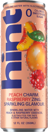 hint sparkling with electrolytes - peach raspberry