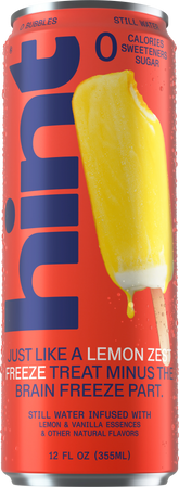 hint® Lemon Zest Freeze water - 12 pack 12oz still cans
