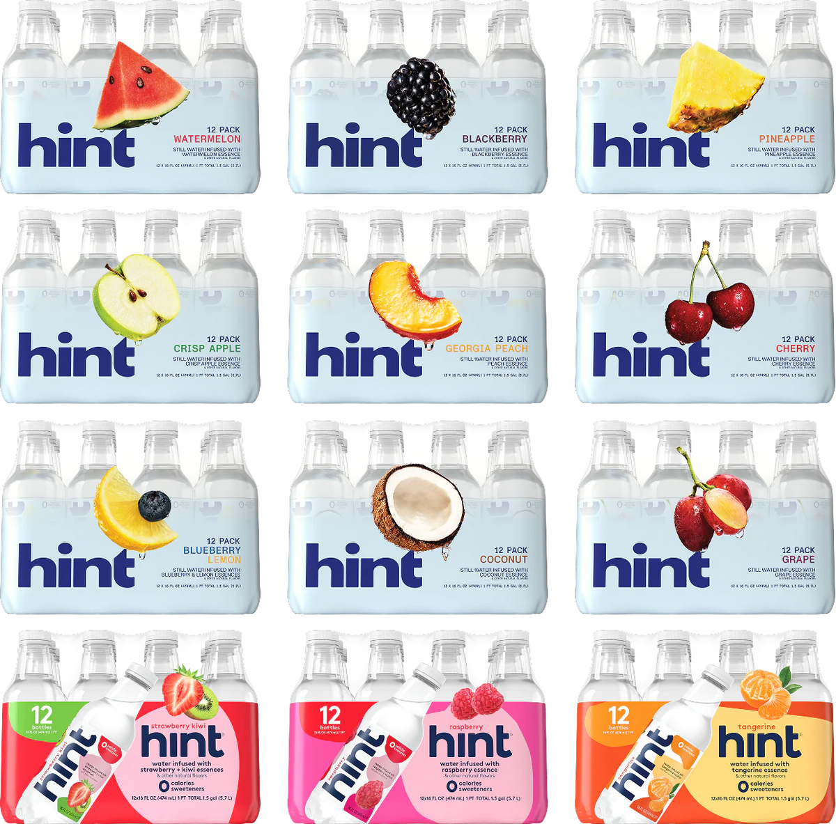 hint® water 12 case bundle