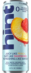 hint® Peach Raspberry water - 12 pack 12oz still cans